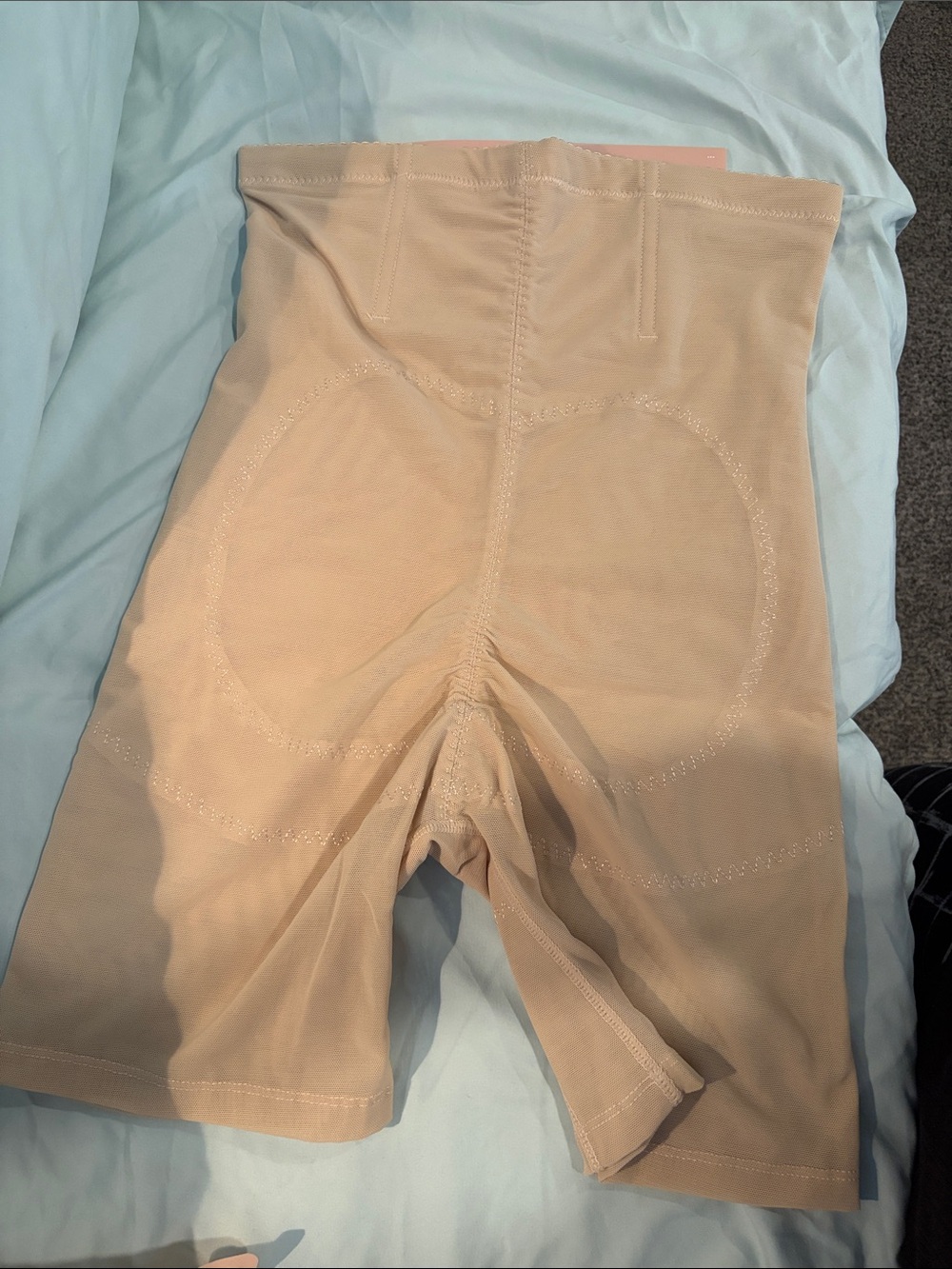 Tummy Targeting High-Waist Shaping Shorts - Beige - Picture 2 of 2